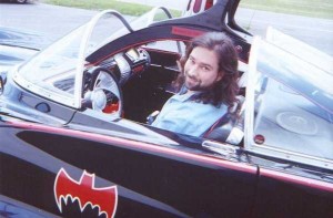 Ron in the Batmobile